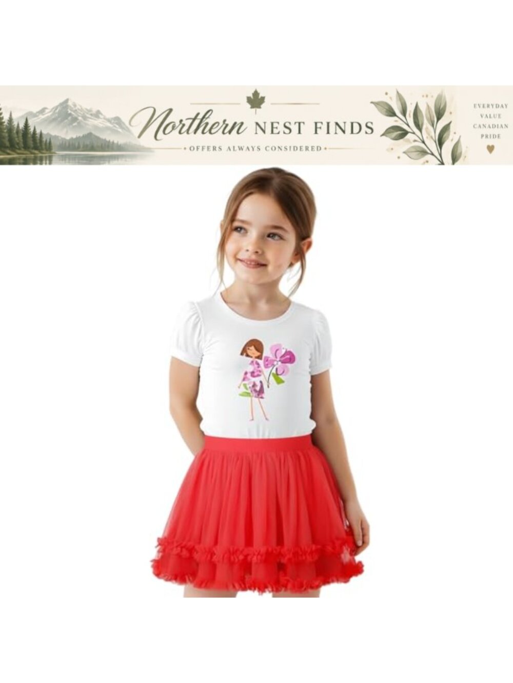Girls 3 Layer Tulle Tutu Skirt Ruffled Ballet Dance Party